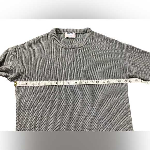 Gray Tunic 100% Wool knitted Old Navy Sweater - Picture 10 of 12